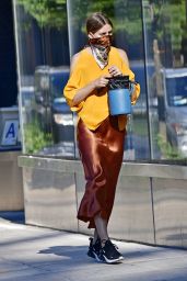 Olivia Palermo Street Style - Out in NYC 07/13/2020