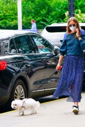 Olivia Palermo - Walks Her Dog in Brooklyn 07/01/2020