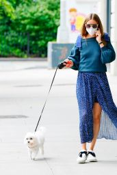 Olivia Palermo - Walks Her Dog in Brooklyn 07/01/2020