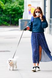 Olivia Palermo - Walks Her Dog in Brooklyn 07/01/2020