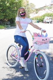 Paris Hilton - Bike Riding in Beverly Hills 07/09/2020