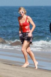 Paris Hilton in a Swimsuit - Beach in Malibu 07/27/2020