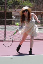 Phoebe Price at the Tennis Court in Los Angeles 07/10/2020