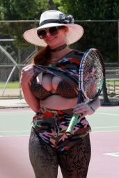 Phoebe Price - Having a Lession With Her Tennis Coach 07/12/2020