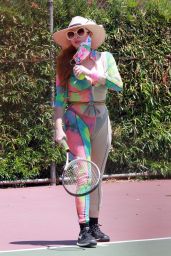 Phoebe Price in Tie-dye Outfit 07/22/2020
