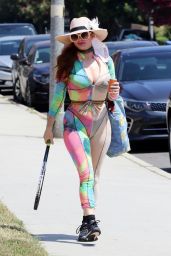 Phoebe Price in Tie-dye Outfit 07/22/2020