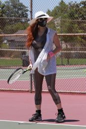 Phoebe Price Playing Tennis 07/19/2020