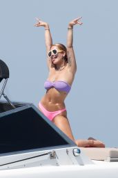 Rita Ora in a Bikini on a Boat in Ibiza 07/29/2020