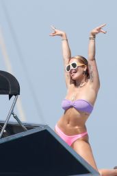 Rita Ora in a Bikini on a Boat in Ibiza 07/29/2020