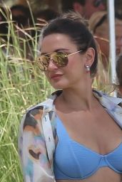 Sam Faiers in a Blue Bikini on Holiday in Spain 07/22/2020