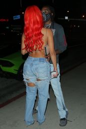 Saweetie - BOA Steakhouse in West Hollywood 07/19/2020