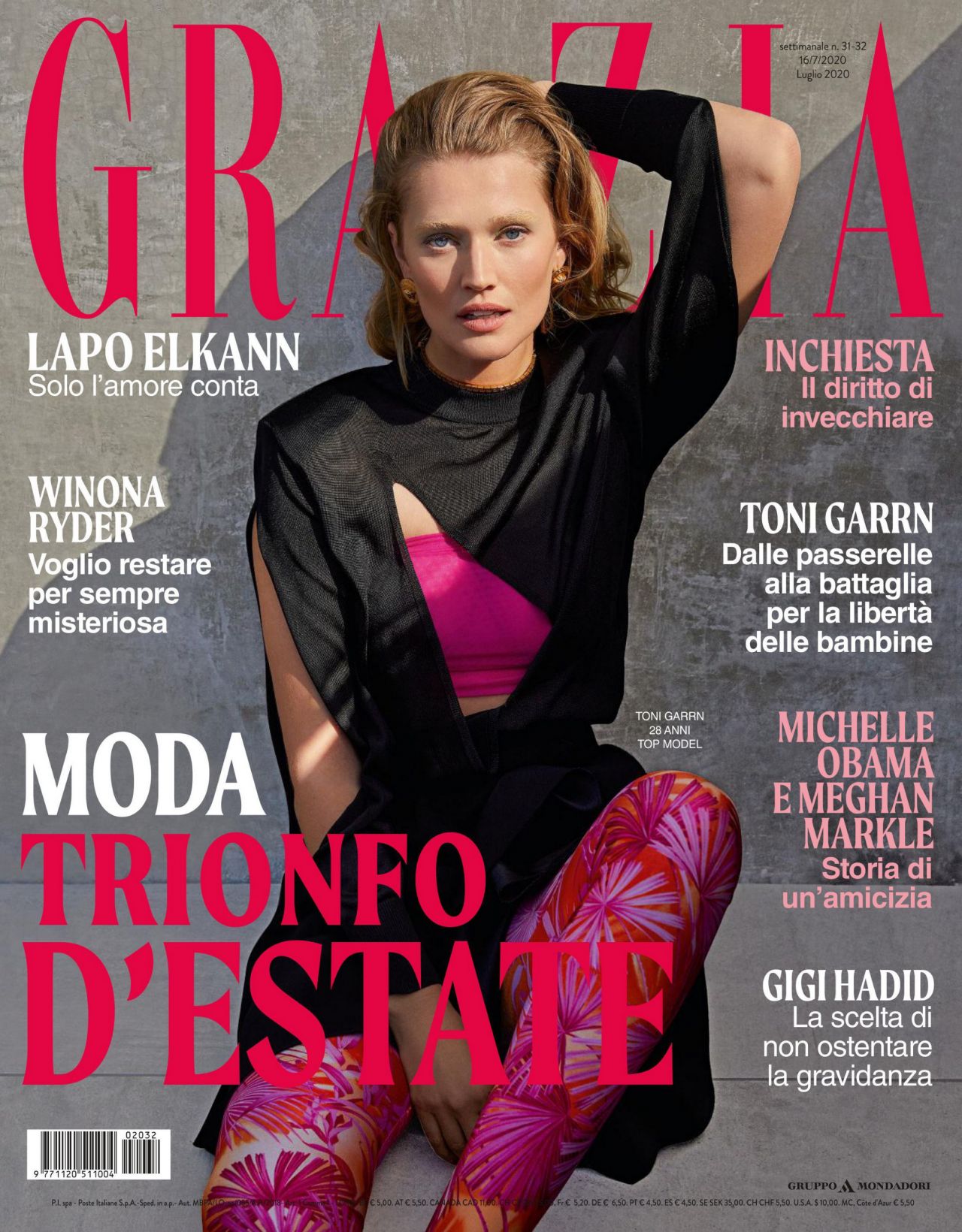 Toni Garrn - Grazia Magazine Italy 07/16/2020 Issue • CelebMafia
