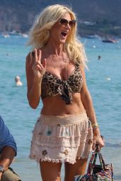 Victoria Silvstedt at the Club 55 in Saint-Tropez 07/18/2020