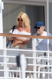 Victoria Silvstedt - Leaving the Hotel Du Cap in Antibes 07/08/2020