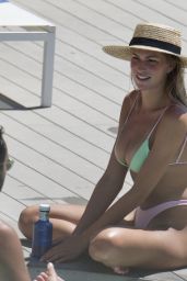 Zara McDermott in a Bikini - Hotel Pool in Marbella 07/10/2020