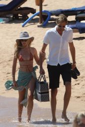 Abbey Clancy and Peter Crouch - Beach in Sardinia 08/20/2020