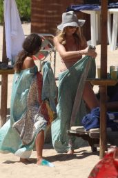 Abbey Clancy and Peter Crouch - Beach in Sardinia 08/20/2020