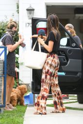 Alessandra Ambrosio - Arriving on Set of a New Project in LA 08/13/2020
