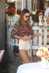 Alessandra Ambrosio at The Ivy in West Hollywood 08/10/2020