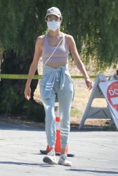 Alessandra Ambrosio - Hike in Pacific Palisades 08/11/2020