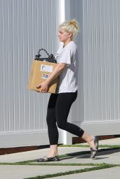 Ariel Winter in Black Leggings and a White T-Shirt 08/11/2020