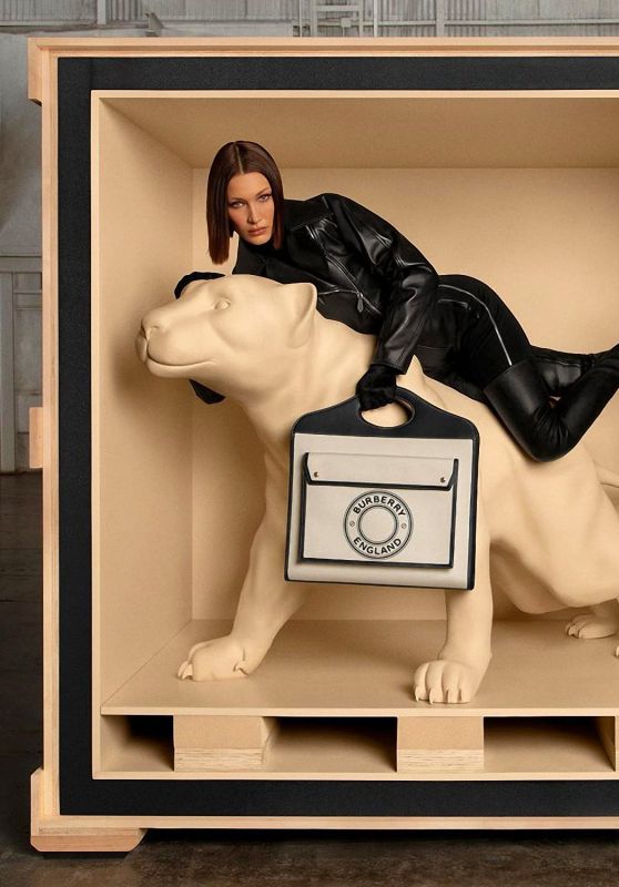 Bella Hadid in Burberry The Pocket Bag Fall 2020 Campaign — Anne of  Carversville