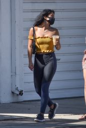 Camila Mendes in Spandex - Los Angeles 08/15/2020