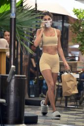 Chantel Jeffries in Sports Bra and Shorts - Los Angeles 08/29/2020