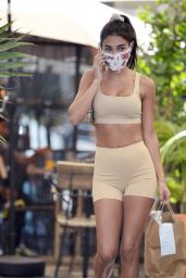Chantel Jeffries in Sports Bra and Shorts - Los Angeles 08/29/2020