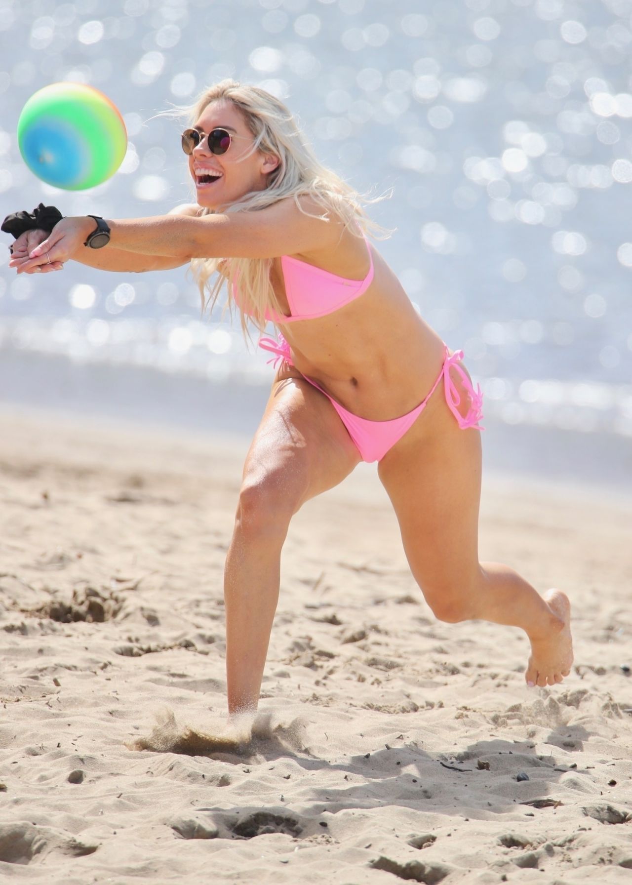 Charley Bond In A Pink Bikini Beach At Gold Coast 08 16 2020 Celebmafia