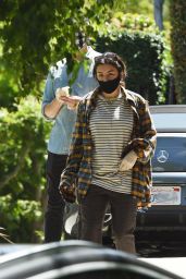 Charli XCX and Huck Kwong - Leave a Friends House in Los Angeles 08/10/2020