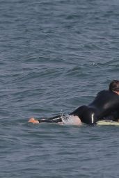 Dua Lipa - Boogie Boarding and Surfing in Malibu 08/20/2020