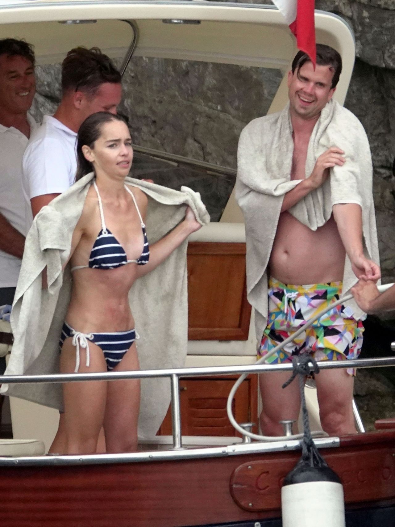 Emilia Clarke in a Bikini on Holiday in Italy 08/07/2020.