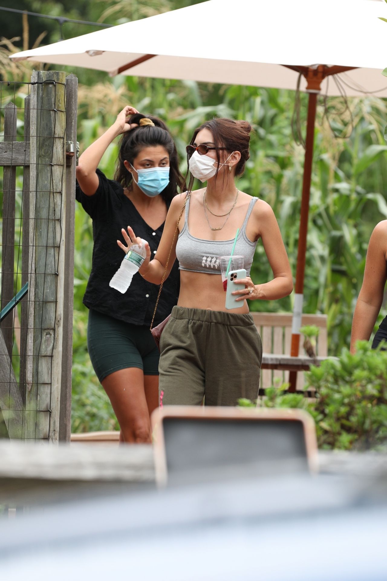 Emily Ratajkowski at a Local Restaurant in the Hamptons 08/13/2020