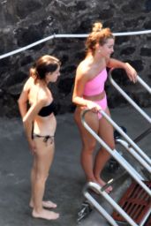 Emma Watson in a Bikini at a Beach in Positano 08/07/2020