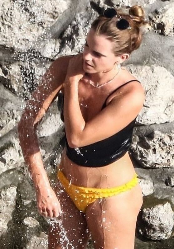 Emma Watson in a Bikini in Positano 08/04/2020