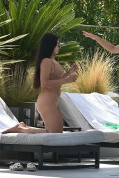 Francesca Allen By the Pool at the Kube Hotel in Saint-Tropez 08/12/2020