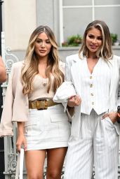 Frankie Sims, Chloe Sims, Demi Sims, Yazmin Oukhellou, Georgia Kousoulou – “The Only Way is Essex” TV Show Filming in London 08/16/2020