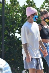 Hailey Bieber and Justin Bieber at Nobu in Malibu 08/17/2020