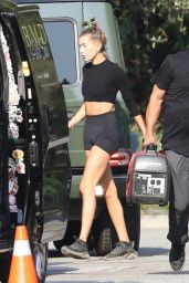 Hailey Bieber - Return Home After Their Workout Session in Beverly Hills 08/19/2020