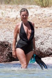 Kate Moss in a Swimsuit on the Beach in Formentera 08/09/2020