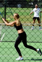Kimberley Garner Playing Tennis - The King
