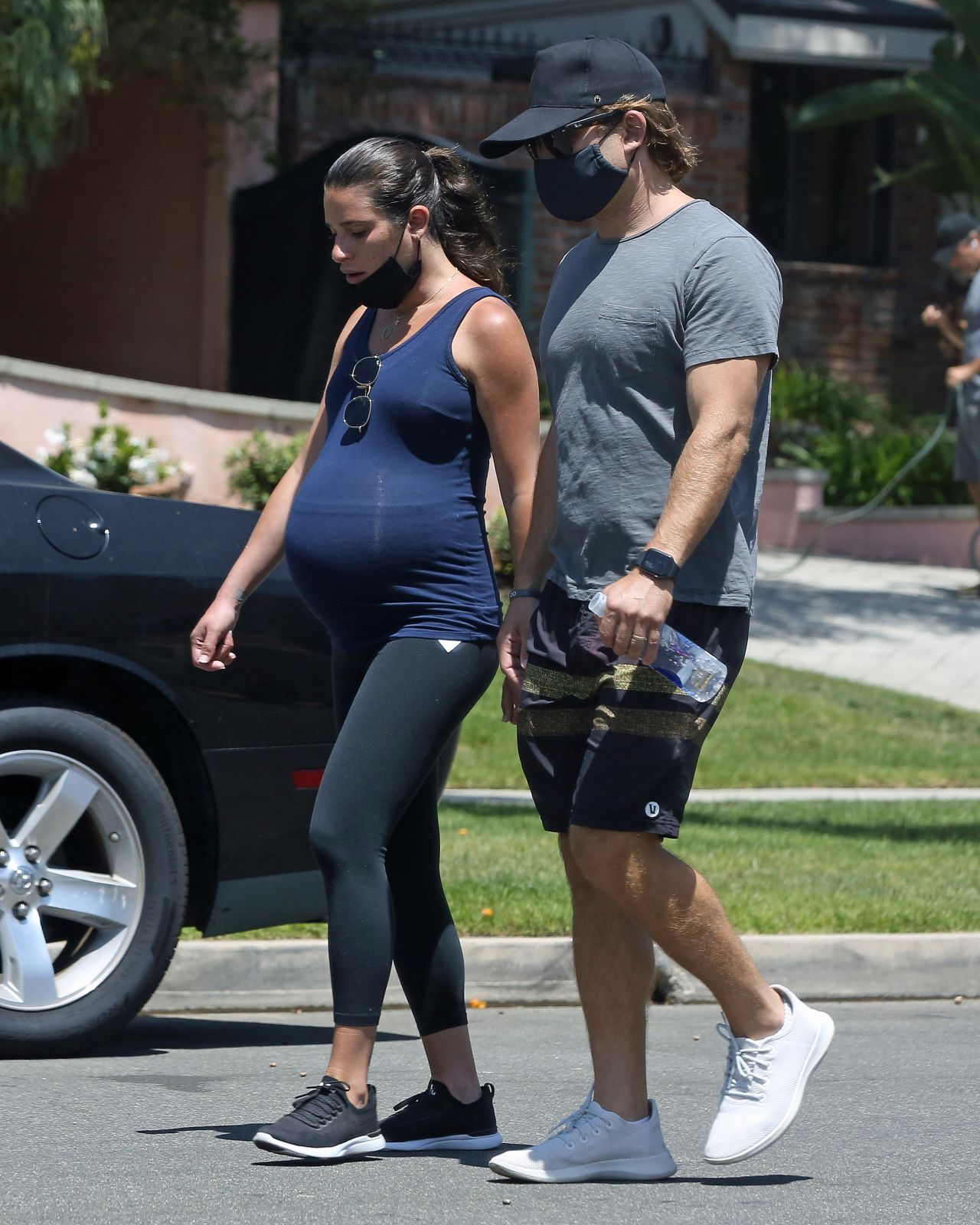 Lea Michele - Out For a Walk in Santa Monica 08/08/2020 • CelebMafia