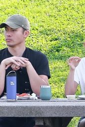 Liv Lo Golding and Henry Golding at a Local Park in LA 08/21/2020