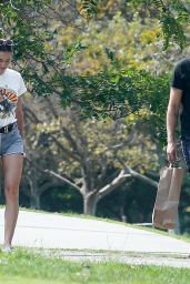 Liv Lo Golding and Henry Golding at a Local Park in LA 08/21/2020