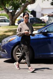 Lucy Hale at a Park in Studio City 08/04/2020