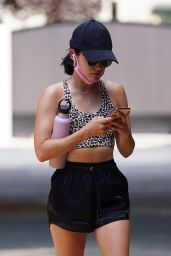 Lucy Hale at Fryman Canyon in Studio City 08/18/2020