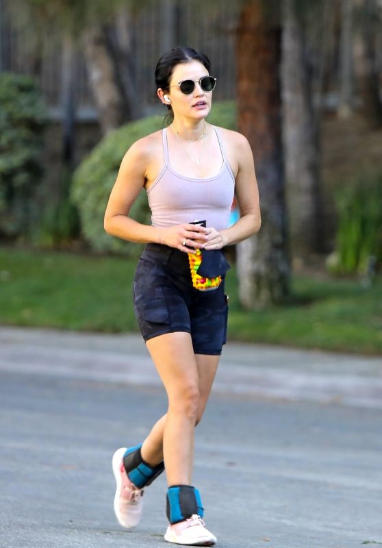 Lucy Hale - Goes on a Hike With a Friend at Fryman Canyon in LA 08/13/2020