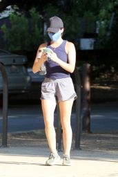  Lucy Hale in Shorts - Hiking in Studio City 08/02/2020