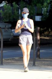  Lucy Hale in Shorts - Hiking in Studio City 08/02/2020